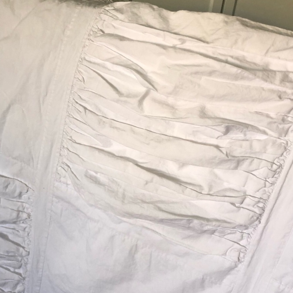 New Potter Barn lWhite Duvet Cover Twin/Twin Xl - Picture 5 of 7